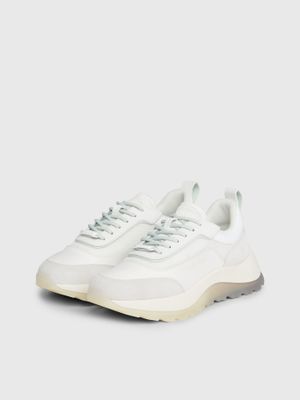 Zapatillas Runner Mesh Mix Blanco Calvin Klein