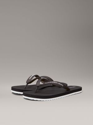 Sandalias Classic con Logo Negro Calvin Klein