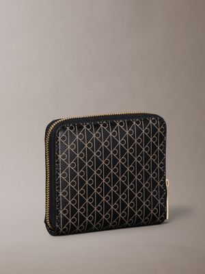 Imagen 2 del producto Billetera con Estampado de Monograma Negro Calvin Klein