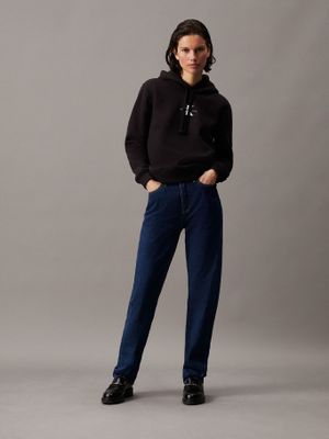 Imagen 2 del producto Polerón con Gorro Monologo Regular Negro Calvin Klein