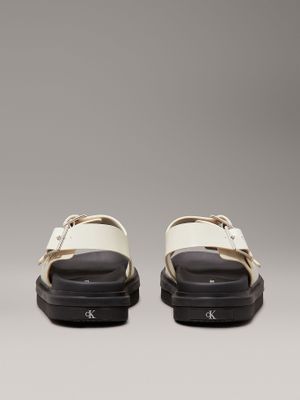 Imagen 2 del producto Sandalias de Cuero con Hebilla Beige Calvin Klein