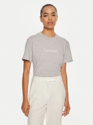 Polera Hero Logo Regular Gris Calvin Klein