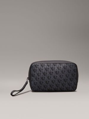 Neceser Matte AOP Negro Calvin Klein