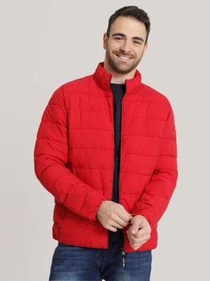 Parka Pufer Stretch DRE Rojo Calvin Klein
