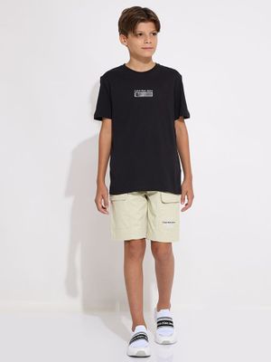 Imagen 2 del producto Polera Niño Jersey Wave Negro Calvin Klein