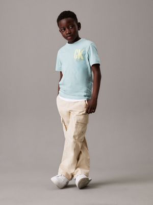 Imagen 2 del producto Polera Niño Chest Surf Graphic Celeste Calvin Klein