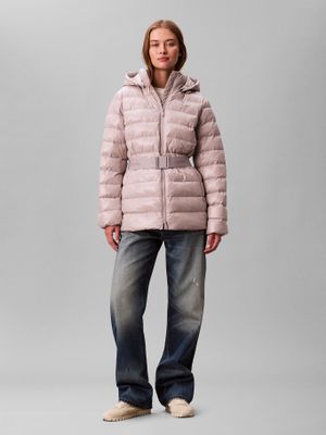 Imagen 2 del producto Parka Puffer Plumas Ligera C Cinturón Gris Calvin Klein