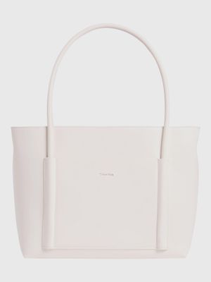 Cartera Tote Ck Linn Medium Blanco Calvin Klein