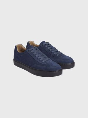Zapatillas Lace Up Suede Azul Calvin Klein
