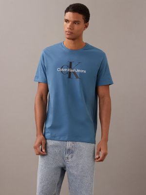 Polera Monogram Azul Calvin Klein