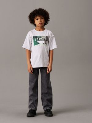 Imagen 2 del producto Polera Niño City Scene Relaxed Blanco Calvin Klein