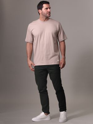 Imagen 2 del producto Polera Woven Label Relaxed Gris Calvin Klein