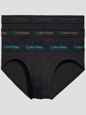 Pack 3 Slips Cotton Stretch Wicking Negro Calvin Klein
