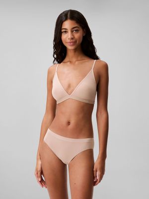Calzón Bikini Bonded Flex Beige Calvin Klein