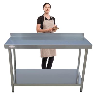 Imagen 2 del producto Meson muro 100% inoxidable 180x60x85(+6) cm