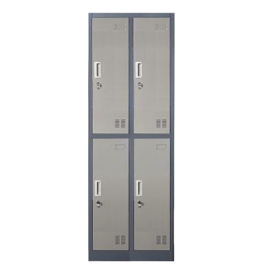 Locker Casillero metálico 2 Cuerpos 4 Puertas
