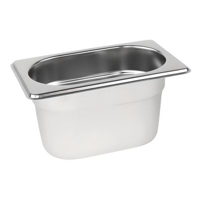 Imagen 2 del producto Pack 6 Depósitos Gastro GN 1/9 x 100 mm Acero Inox