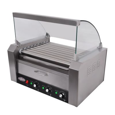 Roller Hot Dogs 9 Rodillos con Mantenedor de Pan