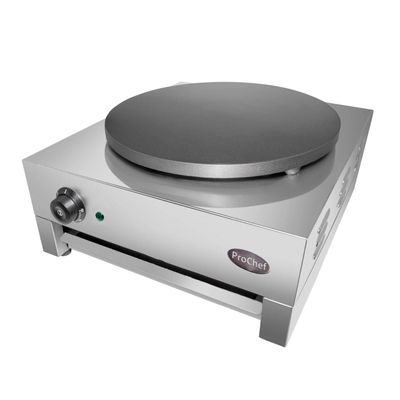 Crepera Eléctrica Industrial 40 cm. Acero Inoxidable