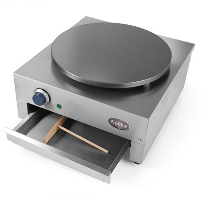 Imagen 2 del producto Crepera Eléctrica Industrial 40 cm. Acero Inoxidable