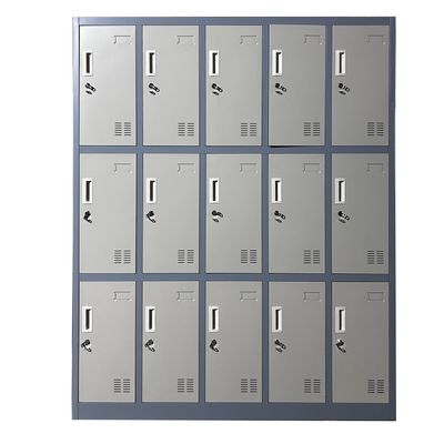 Locker Casillero Metálico 5 cuerpos 15 puertas