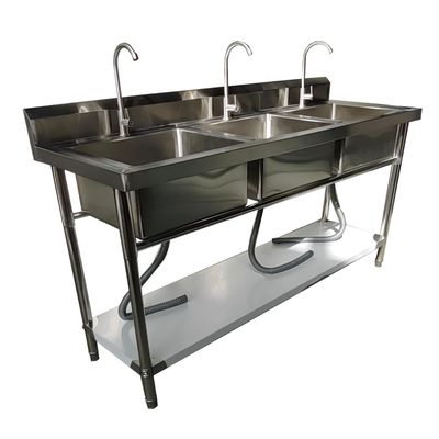 Imagen 2 del producto Lavafondos Triple Acero Inox. 150x60x90 cm.