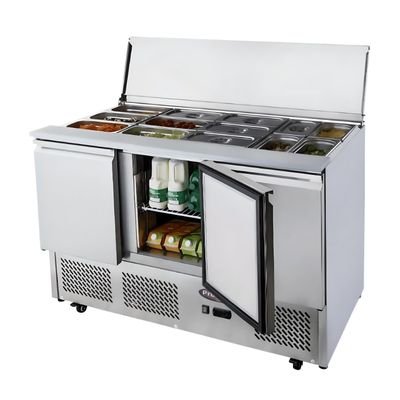 Prochef Mesón Refrigerado Saladette 137 Cm. 380 Lt Ac. Inox.