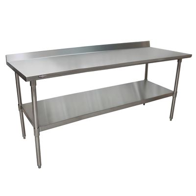 Mesón Mural 180x60x85 cm Acero Inoxidable