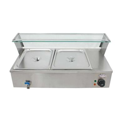 Imagen 2 del producto Vitrina de Calor Baño María Sobremesa 2 x GN 1/2