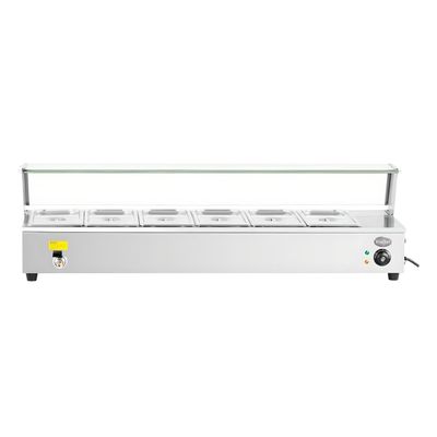 Imagen 2 del producto Vitrina de Calor Baño María Sobremesa 6 x GN 1/2