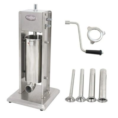 Embutidora Manual Vertical 5 Litros Acero Inox.