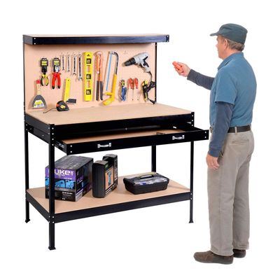 Imagen 1 del producto Banco de Trabajo con cajón y Respaldo 120x60 cm.