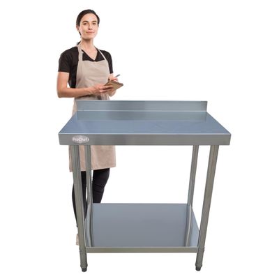 Imagen 2 del producto Meson muro 100% inoxidable 90x60x85(+6) cm