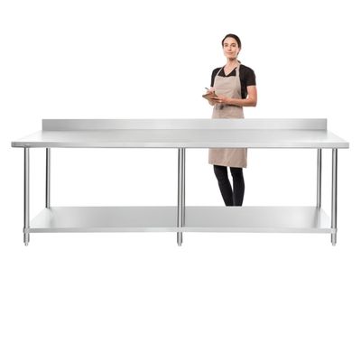 Imagen 2 del producto Meson Muro ECO Acero Inoxidable 240x60x85(+5) cm.