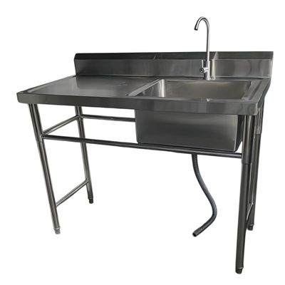 Imagen 2 del producto Lavafondos Acero Inox. 120x60x90 cm. Secador izquierdo