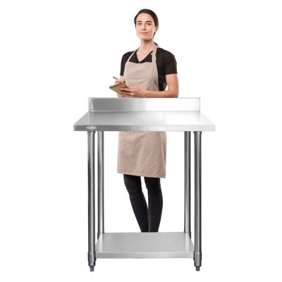 Imagen 2 del producto Mesón Muro ECO Acero Inoxidable 75x60x85(+5) cm.