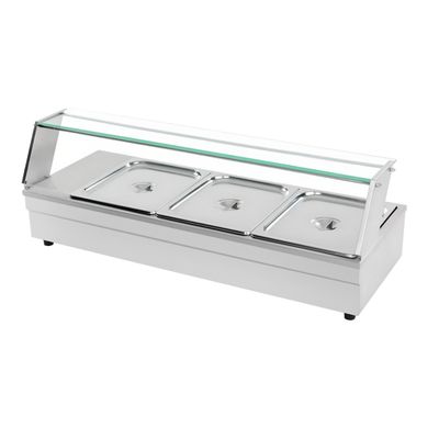 Imagen 2 del producto Vitrina de Calor Baño María Sobremesa 3 x GN 1/2
