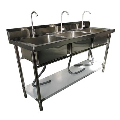 Imagen 2 del producto Lavafondos Triple Acero Inox. 180x60x90 cm.
