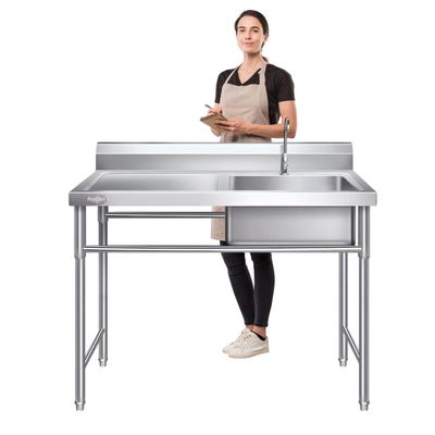 Imagen 2 del producto Lavafondos Acero Inox. 100x60x90 cm. Secador izquierdo