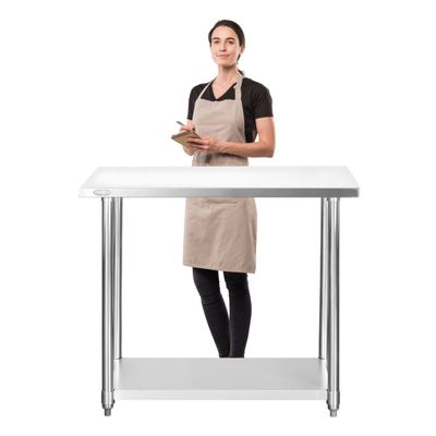 Meson Centro ECO Acero Inoxidable 120x60x85 cm.