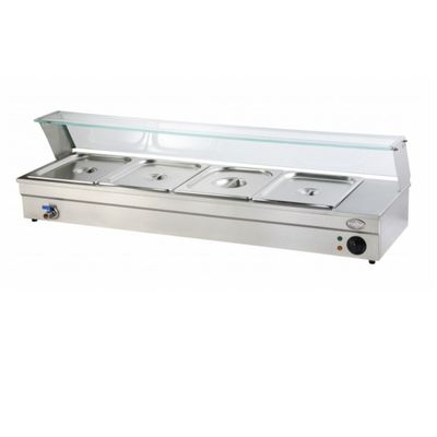 Vitrina de Calor Baño María Sobremesa 4 x GN 1/2