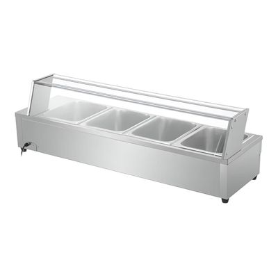 Imagen 2 del producto Vitrina de Calor Baño María Sobremesa 4 x GN 1/2