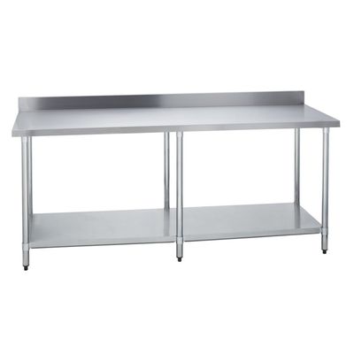 Mesón Mural 210x60x85 cm Acero Inoxidable