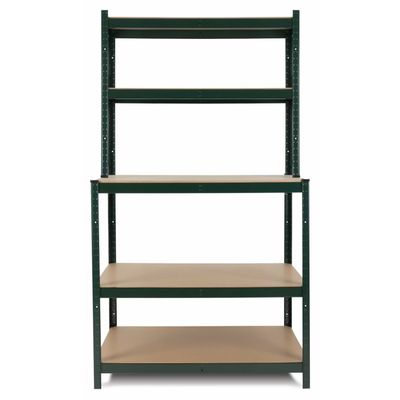 Imagen 2 del producto Mesón de Trabajo con Repisas Acero 100x60x180 cm.