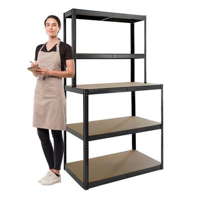 Imagen 2 del producto Mesón de Trabajo con Repisas Acero 100x60x180 cm.