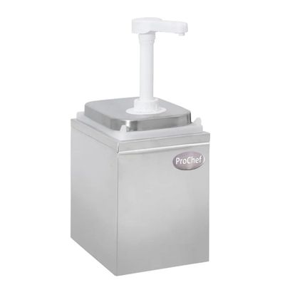 Dispensador de salsa 1x2 Lt. Acero Inoxidable