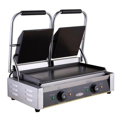 Imagen 2 del producto Plancha Sandwichera doble Panini Grill Acero Inox.