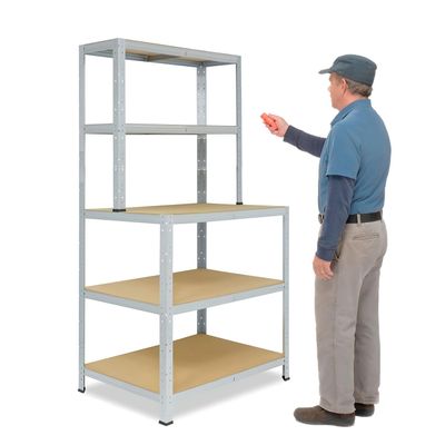 Mesón de Trabajo Acero Galvanizado 100x60x180 cm.