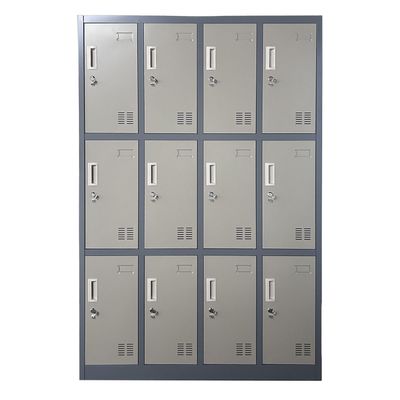 Locker Casillero Metálico 4 cuerpos 12 puertas
