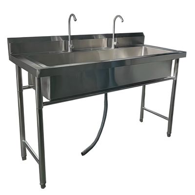 Imagen 2 del producto Lavafondos Acero Inoxidable 150x60x90 cm. Con Grifería